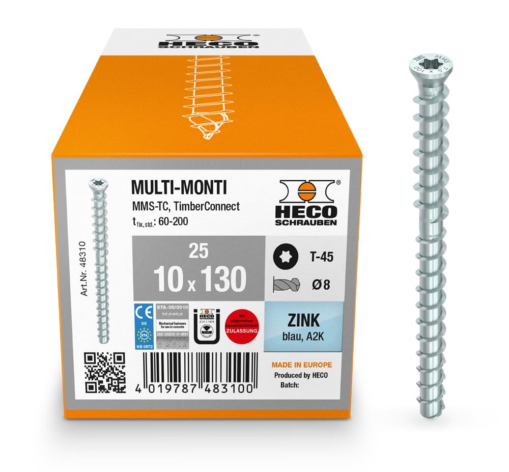 HECO MULTI-MONTI 10,0, 10 x 130 mm, 10 x 130 mm