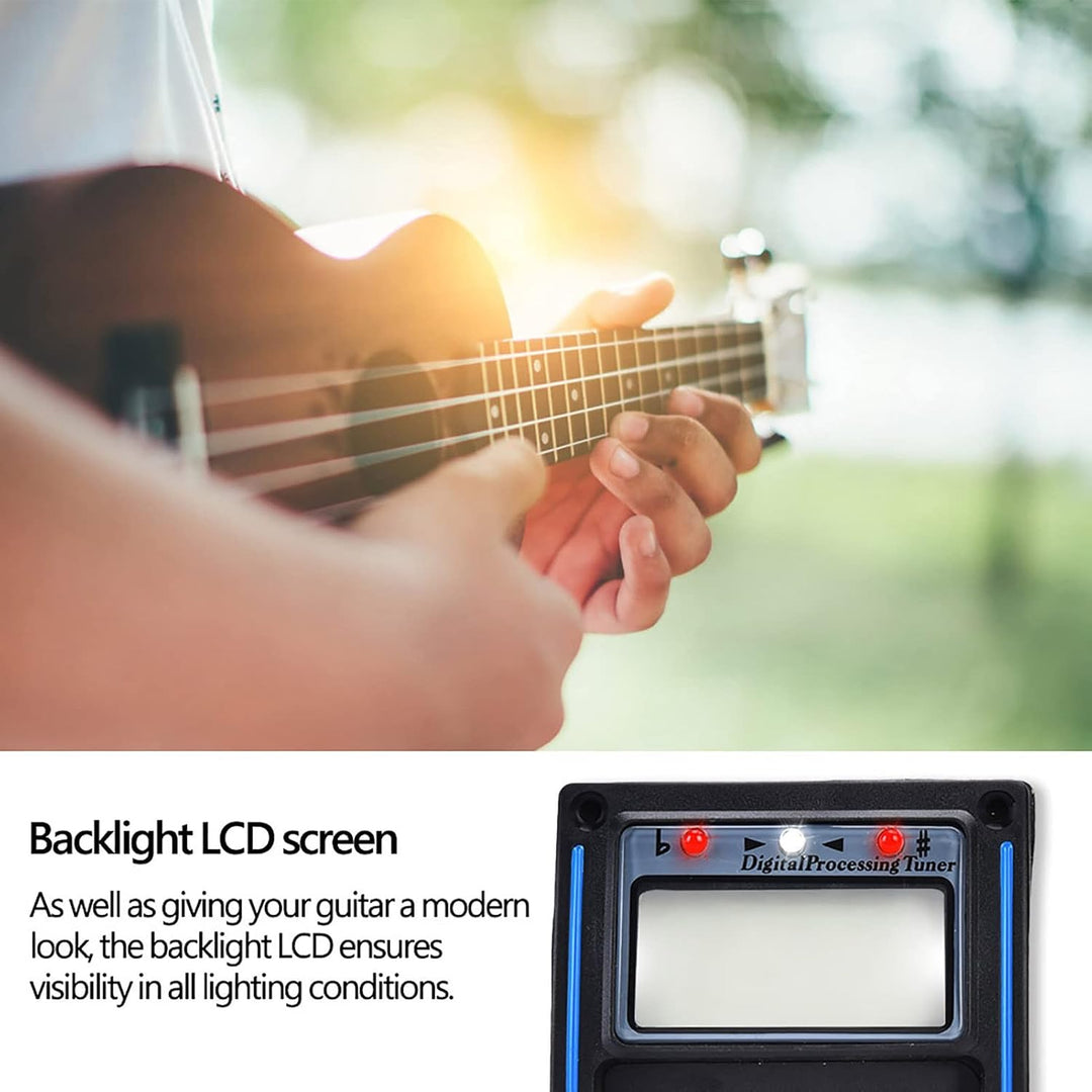 Gitarren-Tonabnehmer-Set, 5-Band-Vorverstärker-EQ-Equalizer, Piezo-Digital-Tuner-Tonabnehmer für Aku