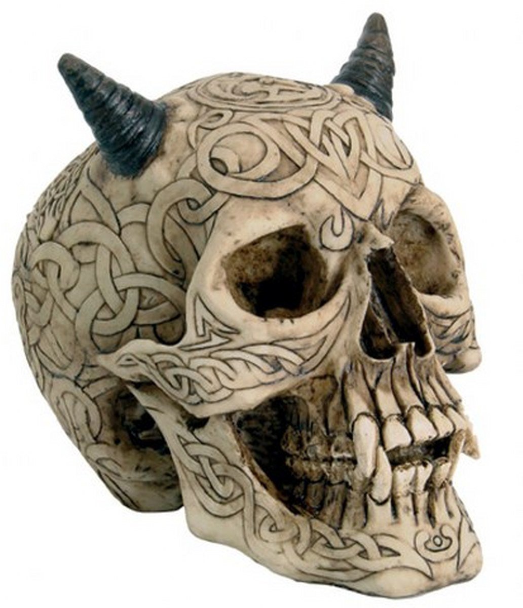 Vogler 766-2786 Keltischer Teufels Schädel Totenkopf Gothik Skull Totenkopf Schädel