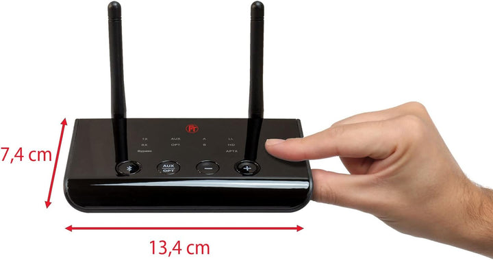 FeinTech ABT00102 Bluetooth 5.0 Audio Sender Empfänger aptX HD Low Latency Toslink SPDIF Bypass Konv