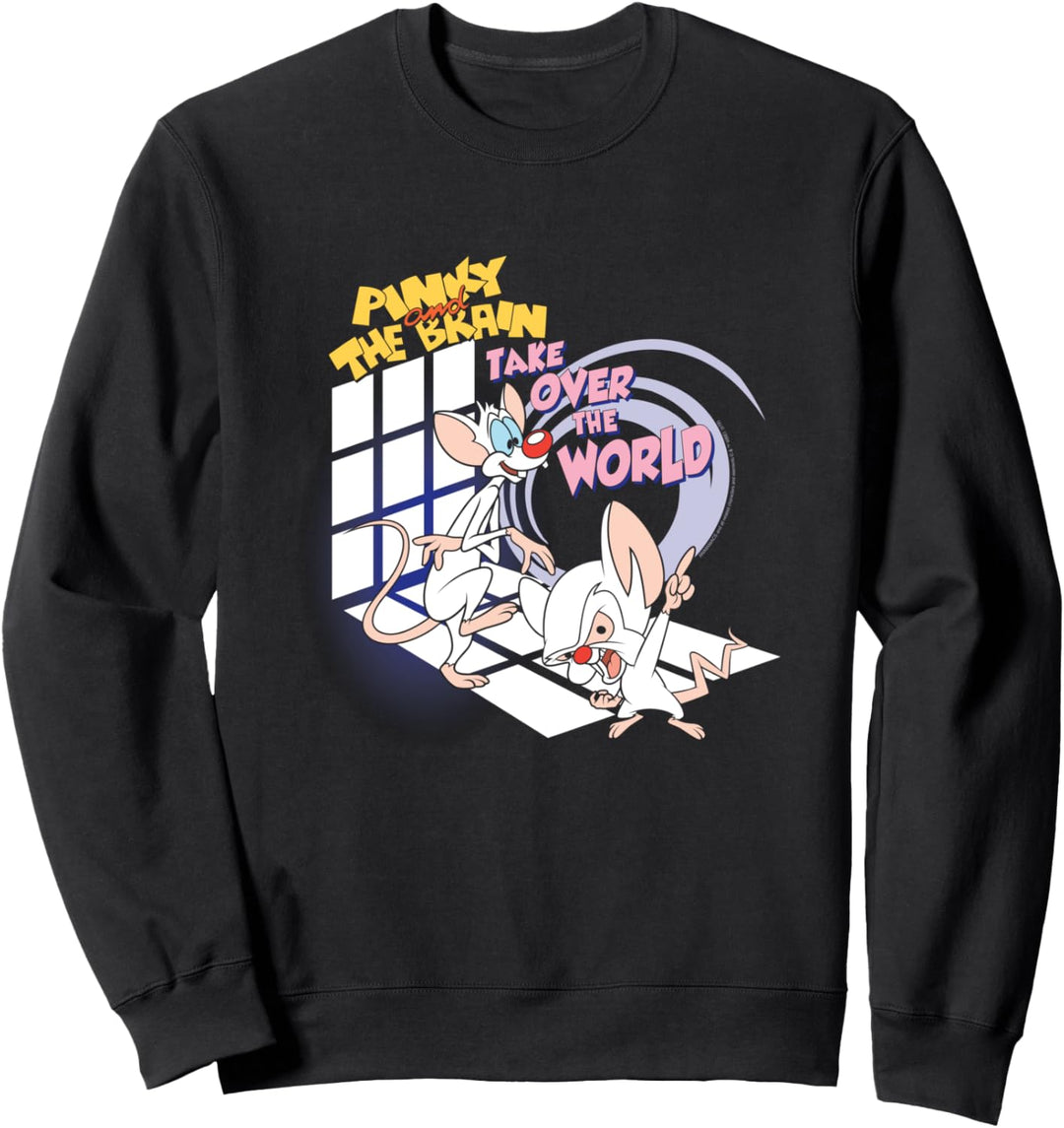 Animaniacs Pinky and The Brain Take Over The World Sweatshirt