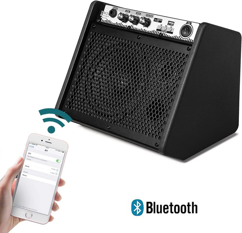 Coolmusic DM20 Bluetooth Personal Monitor Verstärker Lautsprecher für elektrische Trommelverstärker,