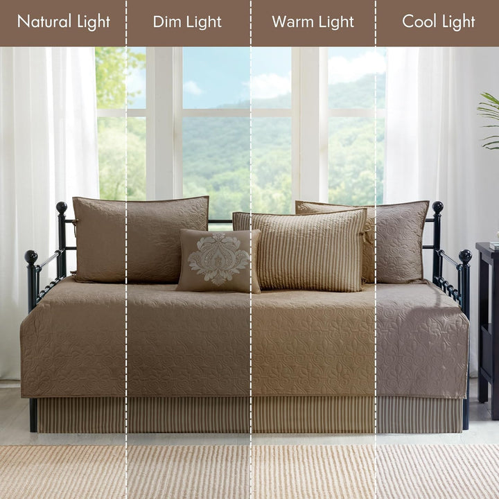 Madison Park Quebec Tagesbett Casual 75"x39" Quebec Khaki, Quebec Khaki