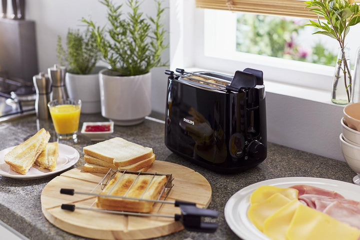 Philips Daily Collection hd2583/90 8slice (S) 600 W schwarz (8 Slice Toaster – (S), Schwarz, Kunstst