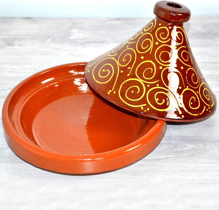 Marokkanische Tajine, Kochtopf, Gartopf, Schmortopf, für 4-5 Personen, original aus Marokko, handget