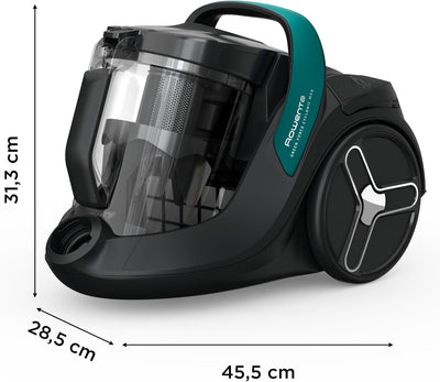 Rowenta Green Force Cyclonic Max | RO7B12 | Bodenstaubsauger ohne Beutel | 73 Dezibel | 2.5 Liter |