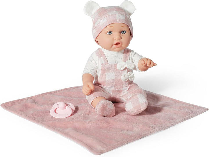 30,5 cm Baby Puppen Spielzeug Set mit Zubehör, inklusive Baby-Puppentrage, Stubenwagen, Schnuller un