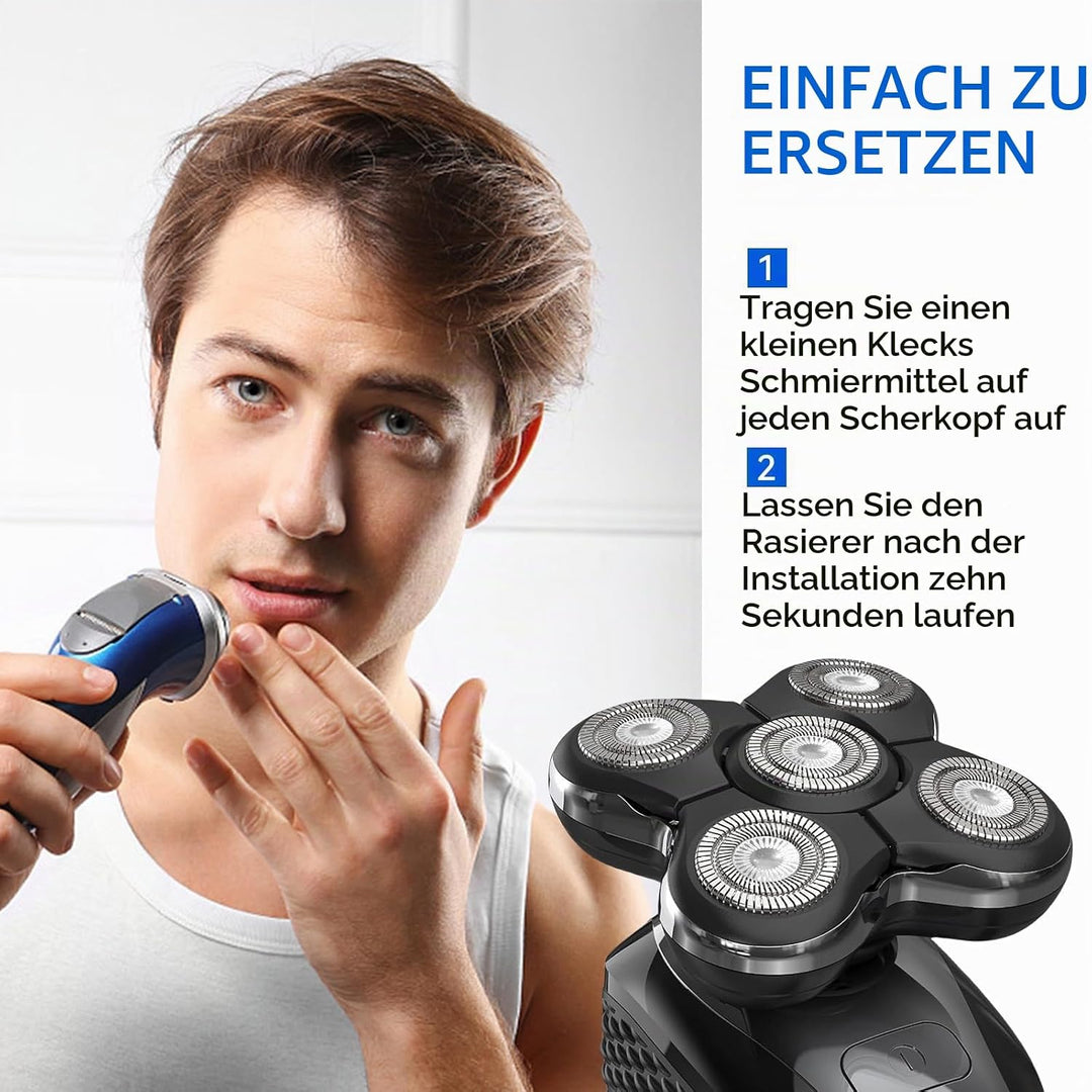 Ersatzscherköpfe für Remington Glatzenrasierer XR7000, XR1500, XR1501, Präzise Rasur für Herren, Gla