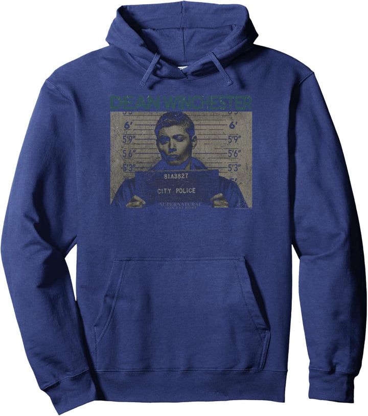 Supernatural Dean Mug Shot Pullover Hoodie