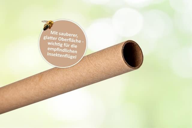 CULT at home 600 Insektenhotel Füllmaterial Ø 8mm - Länge 15 cm - Nisthülsen für Wildbienen Papphüls