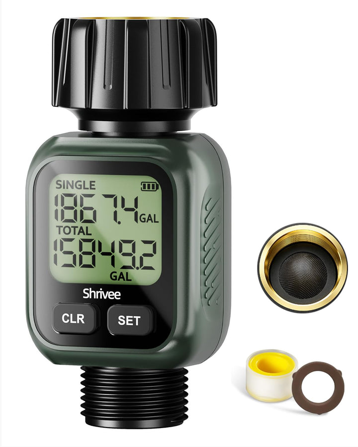 Wasserdurchflussmesser mit LCD-Display, Einzeln- und Gesamtmessung in GAL/min