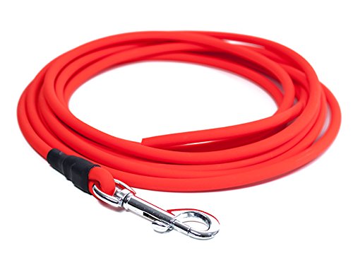 Mystique® Biothane Schleppleine rund 8mm neon orange 20m 20m neon orange, 20m neon orange