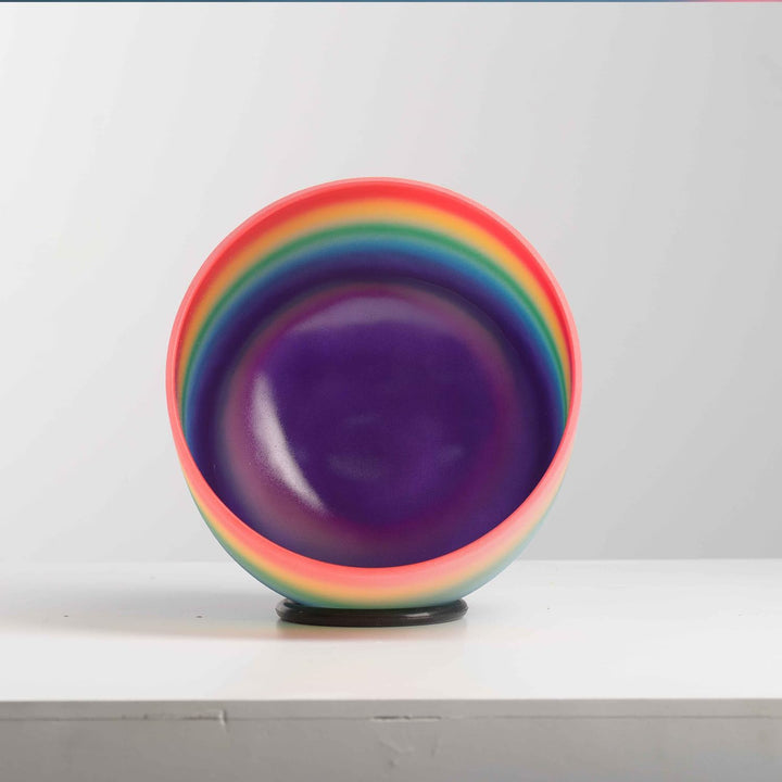 Hye-eun 8zoll Kristall-Klangschale, Crystal Singing Bowl 528Hz C Note Regenbogen Quarz Klangschalen