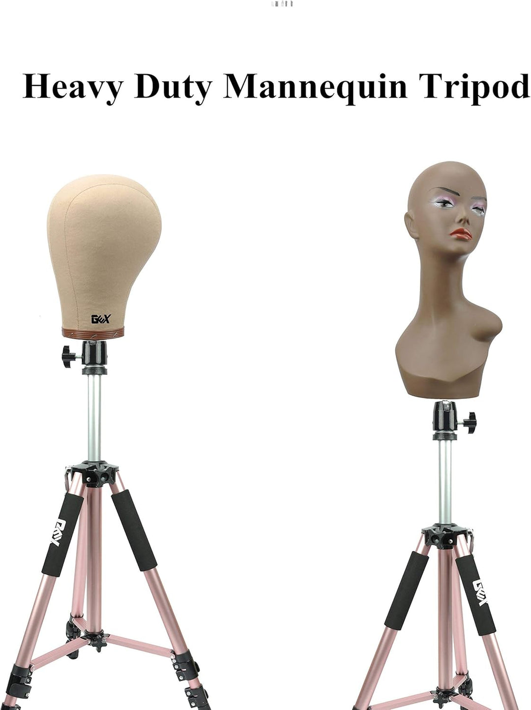 gexworldwide GEX HEAVY DUTY Leinwand Block Head Stativ Kosmetologie Training Puppe Kopf Mannequin St