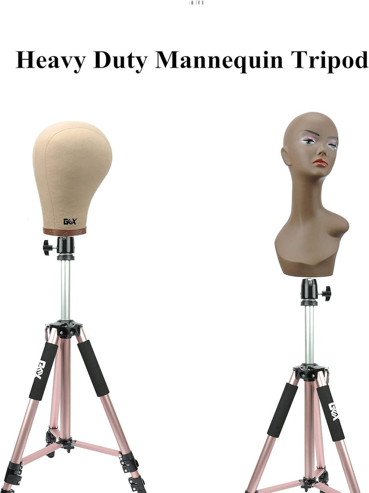 gexworldwide GEX HEAVY DUTY Leinwand Block Head Stativ Kosmetologie Training Puppe Kopf Mannequin St
