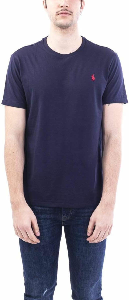 Ralph Lauren Herren Tee-Shirts T-Shirt (1er Pack) L Blau (Ink A4000), L Blau (Ink A4000)