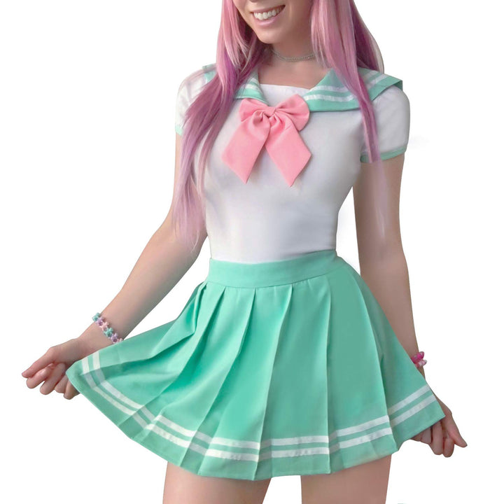 LittleForBig Baumwolle Strampler Onesie Pyjamas Bodysuit - Cosplay Magisches Mädchen Grün Strampelan