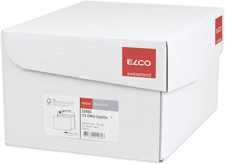 ELCO Office Versandtasche C5 100 g/m² FSC-zertifiziert mit Haftverschluss in Shop-Box 500 Stück weis