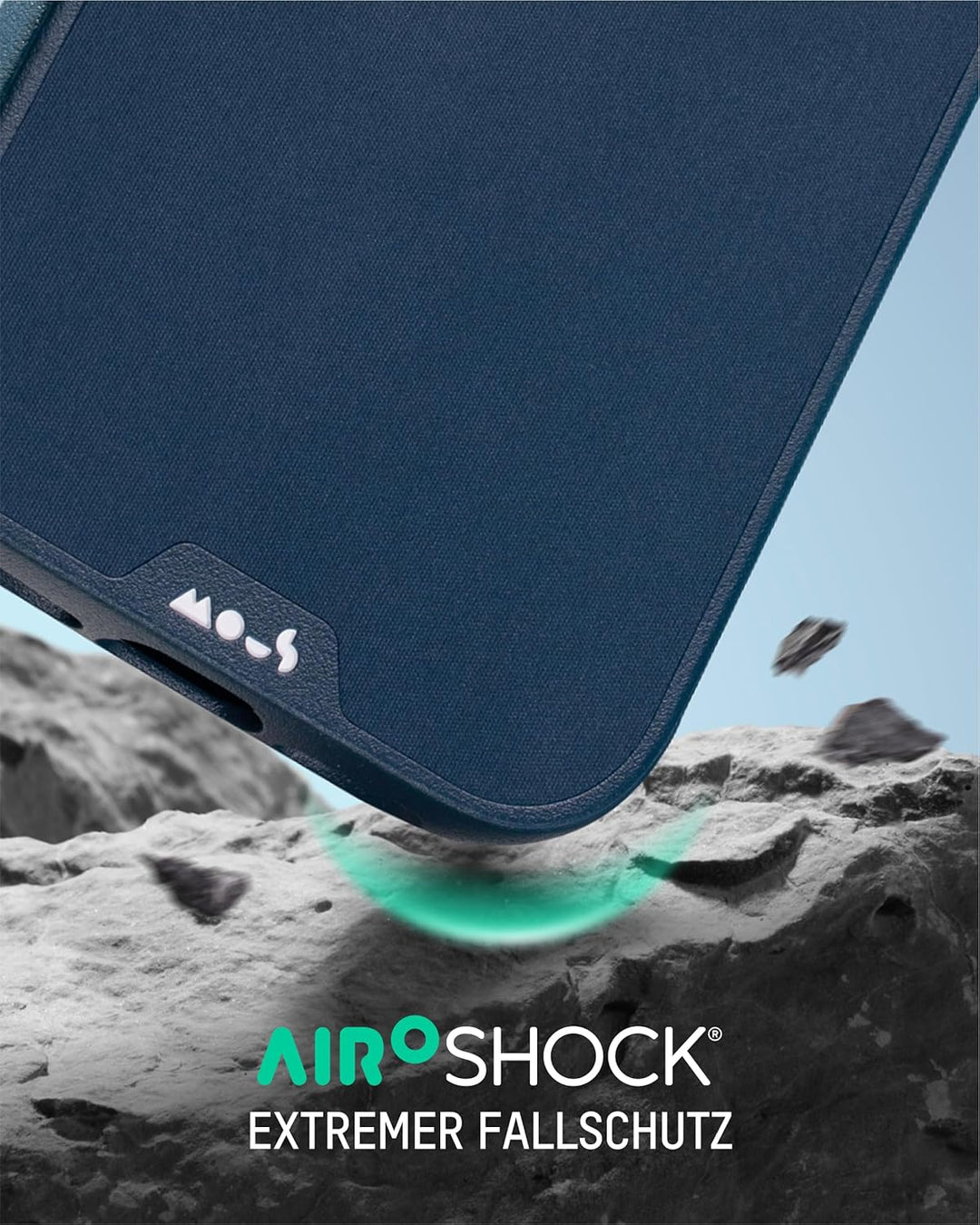 Mous Hülle für iPhone Air 6,5", kompatibel mit MagSafe [Kamerasteuerung Cover] - Limitless - Schütze