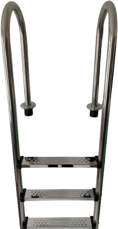 EVOLUTION 4E Einbauleiter eng 4-stufig V2A Edelstahl Pool Handlauf
