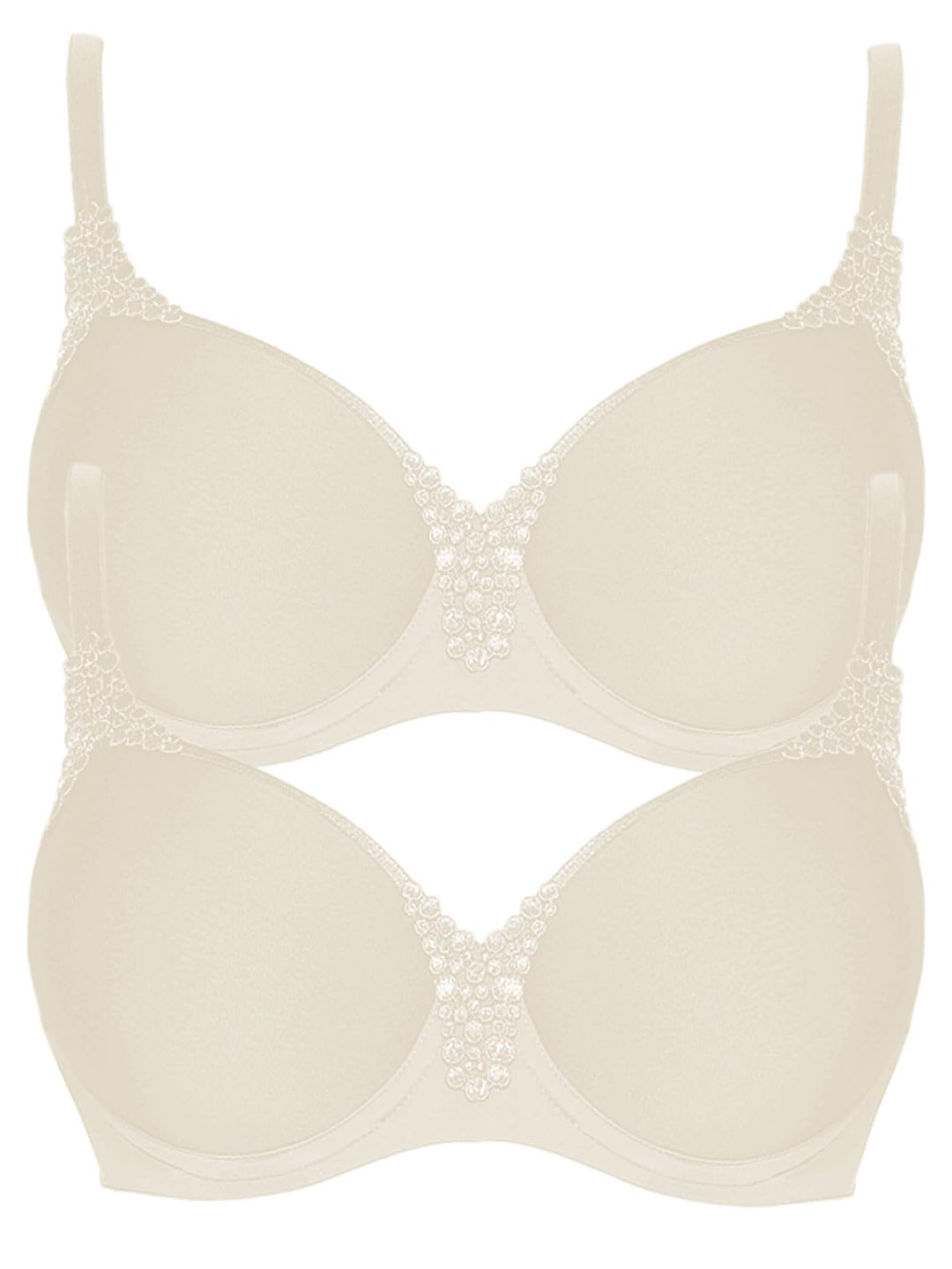 VIANIA! 2er Pack Spacer Bügel BH Carola 151414 70B Cream, 70B Cream