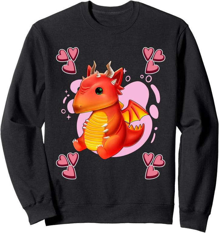 Damen Drache Zeichnung Mädchen Drache Sweatshirt