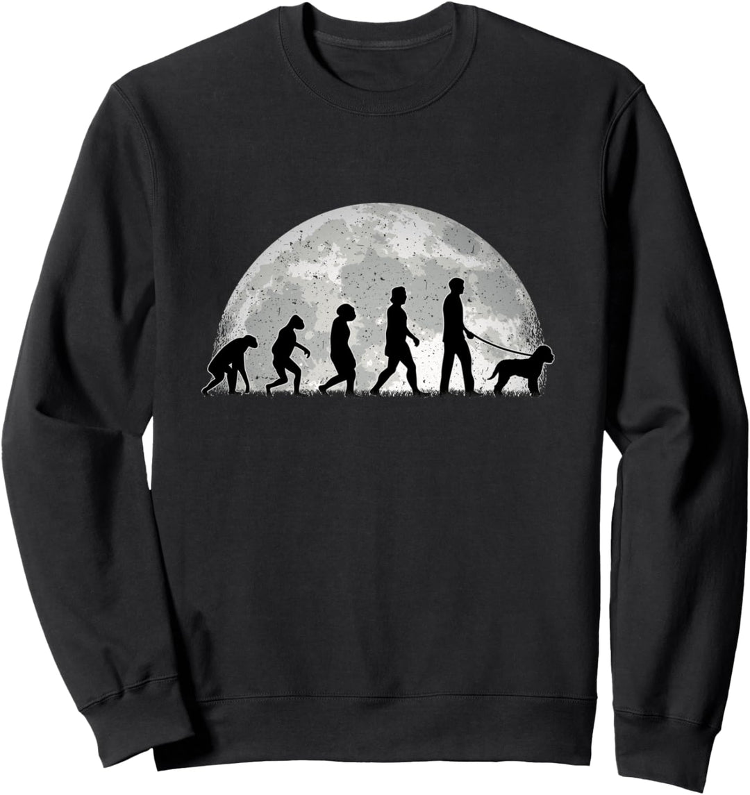 Lagotto Romagnolo Evolution Mond Spanischer Wasserhund Sweatshirt