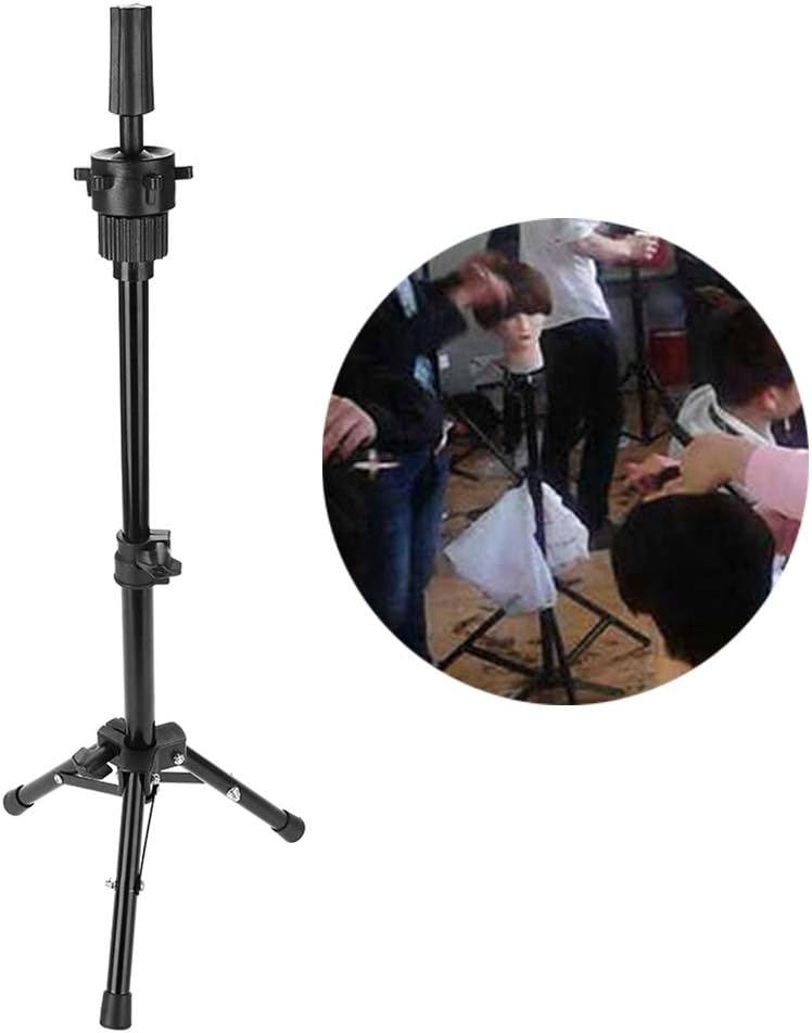 Ejoyous Friseur Übungskopfhalter Übungskopfständer Übungskopf Dreibein Stativ Salon Neu, 30-58,5 cm