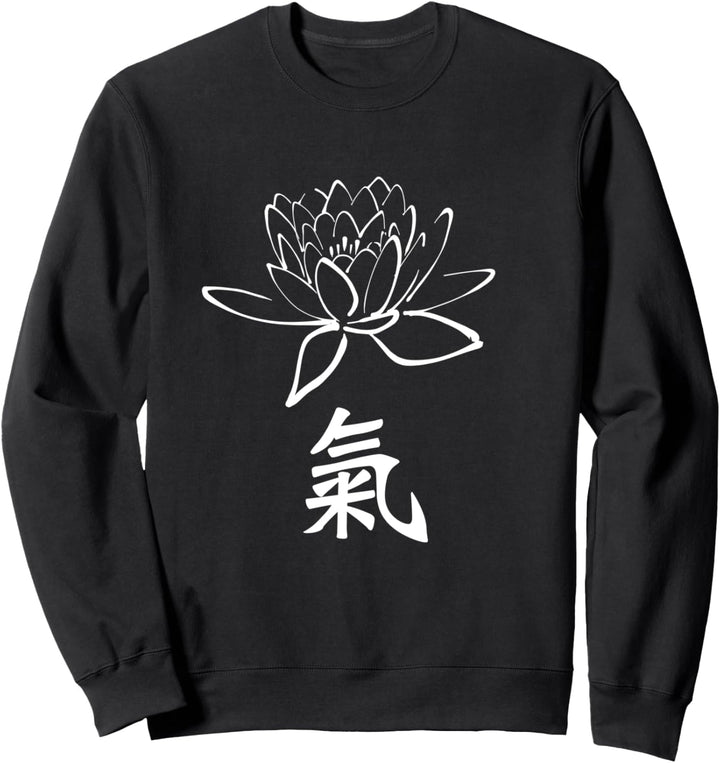Qigong Anfänger 'Qi' Energie (Chi oder Ki) Chinesische Kalligraphie Sweatshirt