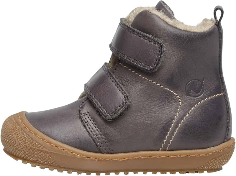 Naturino BUBBLE VL-Stiefeletten aus gefüttertem Nappaleder 23 EU Anthrazit, 23 EU Anthrazit