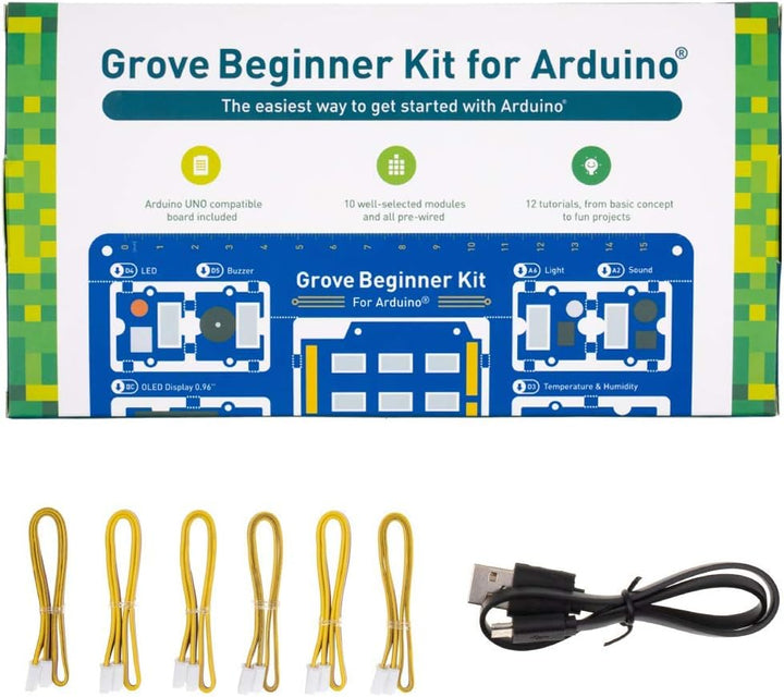 seeed studio Grove Beginner Kit Arduino Starter Kit - All-in-One Arduino UNO-kompatibles Board mit 1
