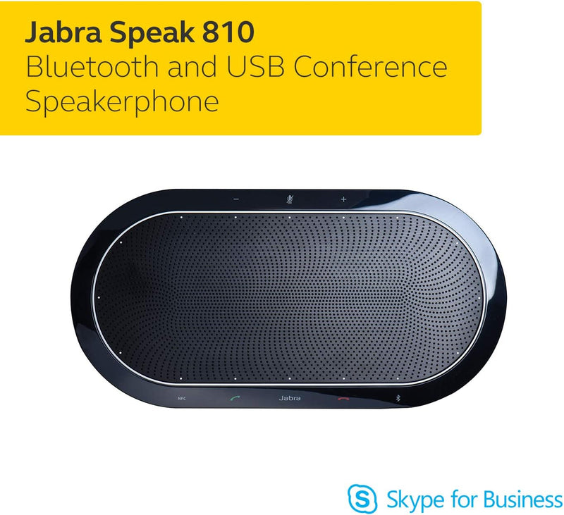 Jabra Speak 810 Konferenzlautsprecher – Microsoft-zertifizierter Lautsprecher für grosse Meetings mi