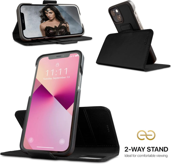 Dreem Fibonacci iPhone 13 Mini Brieftaschen-Etui / 2-in-1 stossfestes Etui und abnehmbares Folio aus