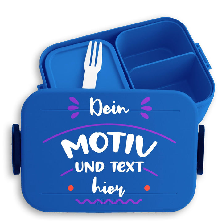 Kinder Bento Box Midi Lunchbox für Mepal Bentobox - Bild - Brotbox Dein Motiv und Text Jausenbox mit