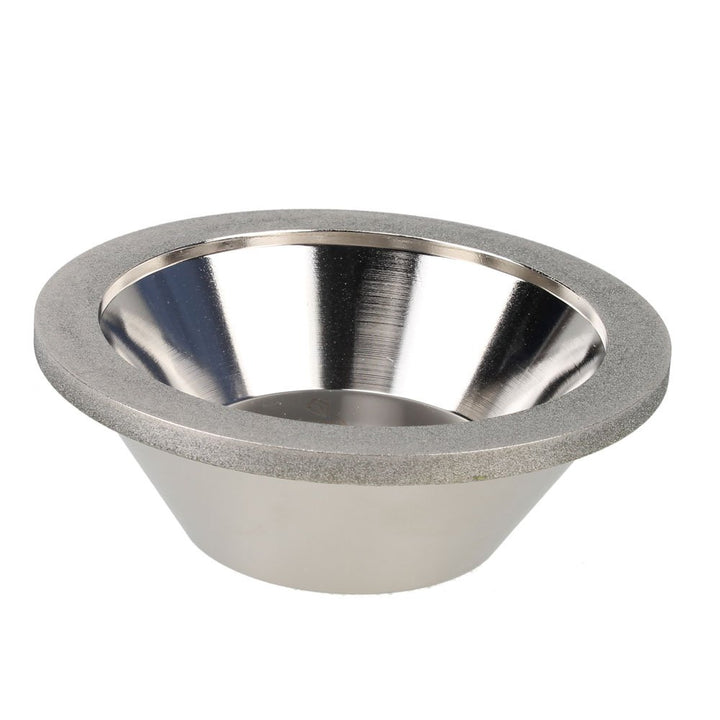 Yibuy CBN 150 Körnung 100 mm Aussendurchmesser 20 mm Innendurchmesser Schalenförmige Diamant-Schleif