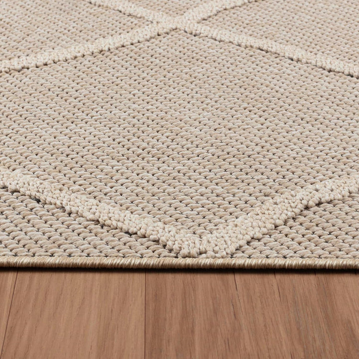 HomebyHome In& Outdoor Teppich Wetterfest, Grau 80x150 cm Teppich Küche, Waschbarer Küchenläufer Fla