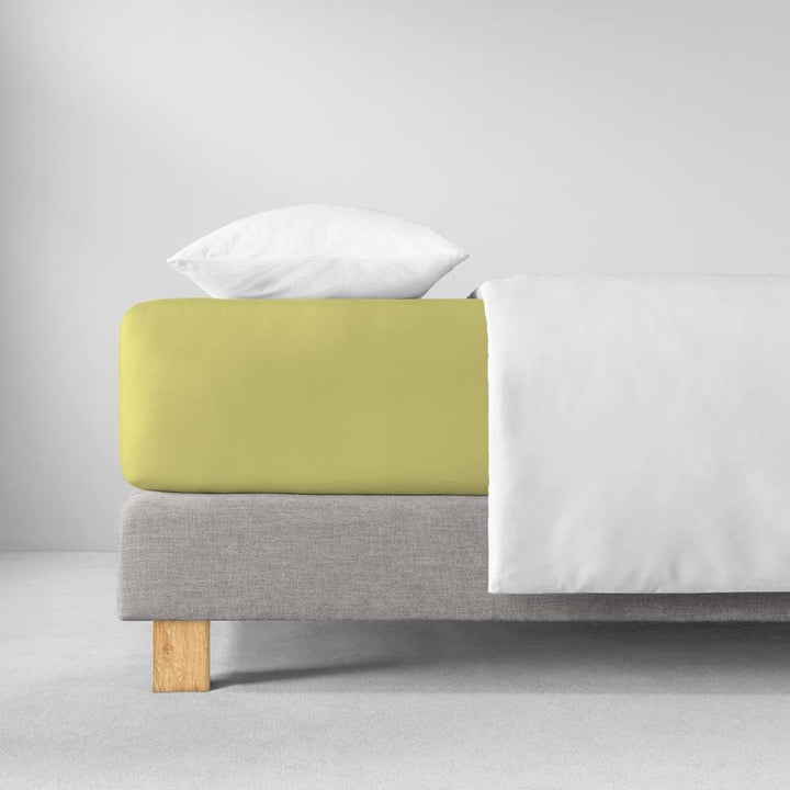 ESTELLA Spannbetttuch Feinjersey | Lind | 100x220 cm | passend für Matratzen 100 cm (Breite) x 220 c