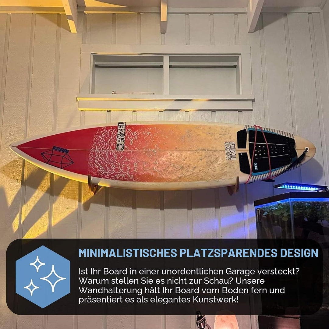 Hang 11 Surfboard Wandhalterung,Rack für Surfboard, Snowboard, Longboard, Skateboard, Wakeboard, der