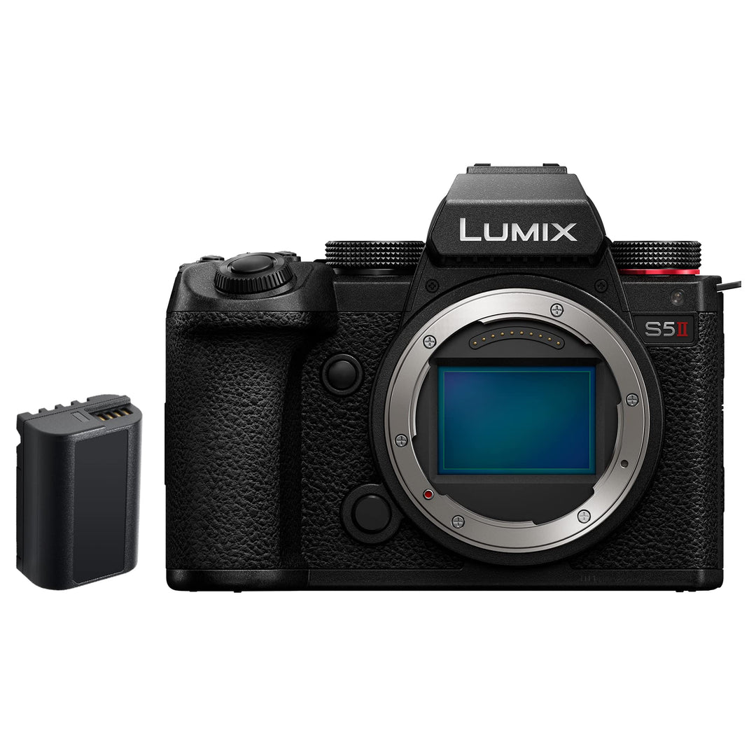 Panasonic LUMIX DC-S5 II Spiegellose Vollformat Kamera 4K 60p und 6K 30p, Flip-Screen, WLAN, Hybrid-
