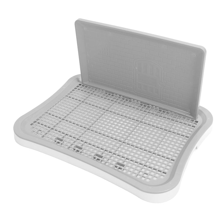 HEEPDD Hundetöpfchen-Toilette mit Abnehmbarer Spritzwand, für den Innenbereich, Netz-Trainingstoilet