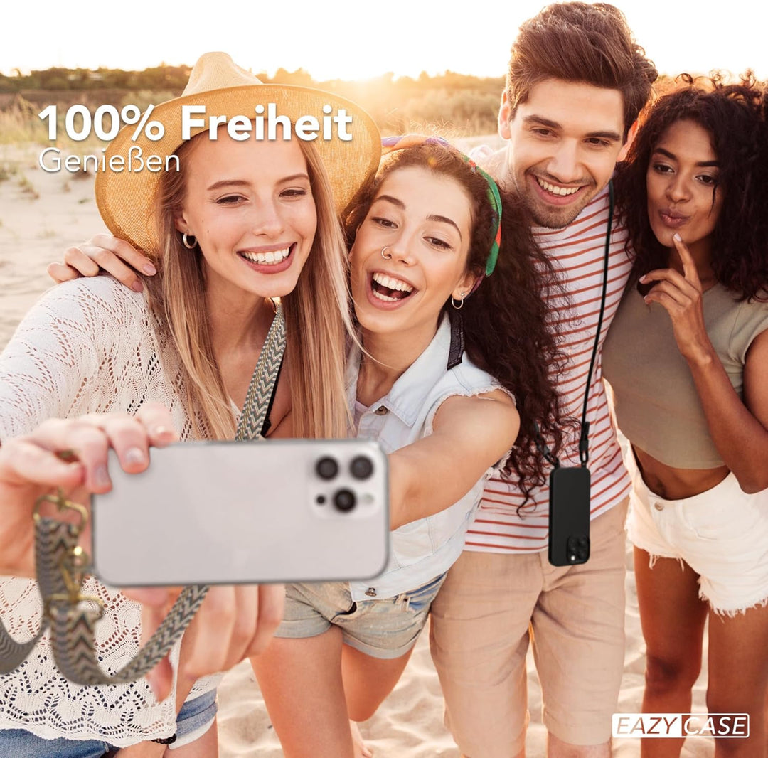 EAZY CASE Handykette - Verstellbares Taschenband kompatibel mit iPhone 16 Pro Max, Schulterriemen, H