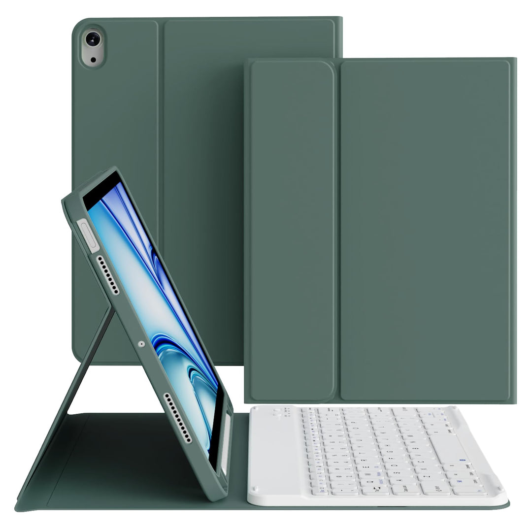 Hülle mit Tastatur für iPad Air 11 Zoll 2026/2025/2024, für iPad Air 10,9 2022/2020 5./4. Generation
