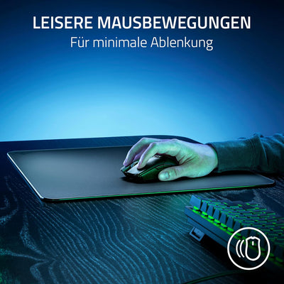 Razer Atlas - Glasmausmatte (Premium gehärtetes Glas, Ultra-Glatte Oberfläche, Mikrogeätzte Oberfläc