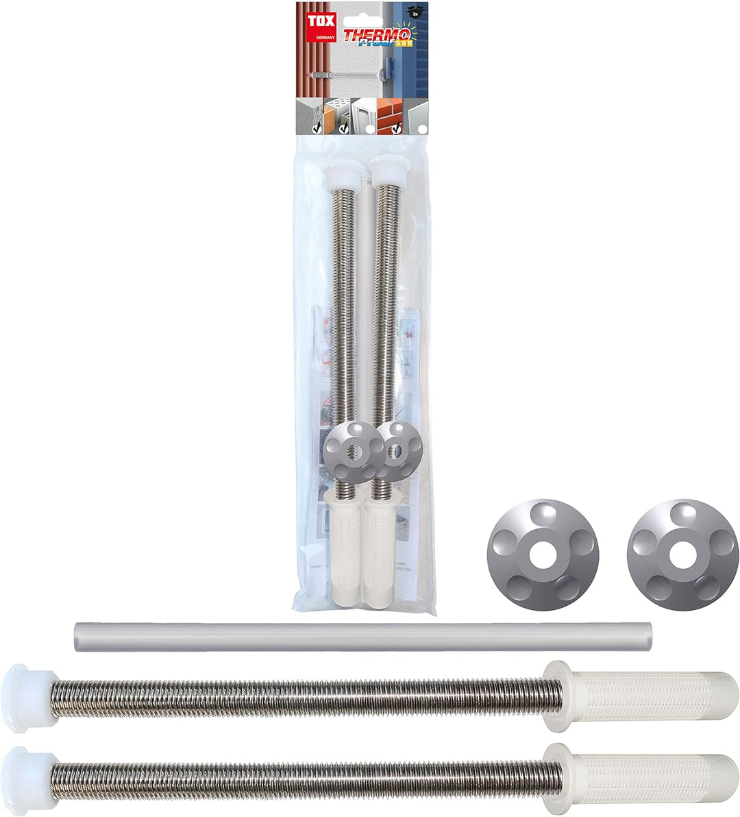 TOX 084600155 Thermo Proof Plus Sun Schwerlast-Abstandsbefestigung, Silber
