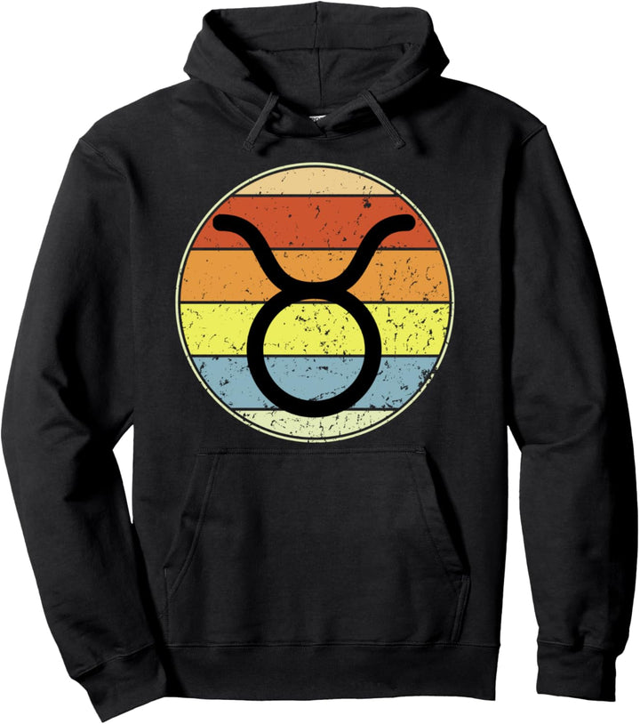 Stier Sternzeichen Retro Vintage Herren Damen Pullover Hoodie