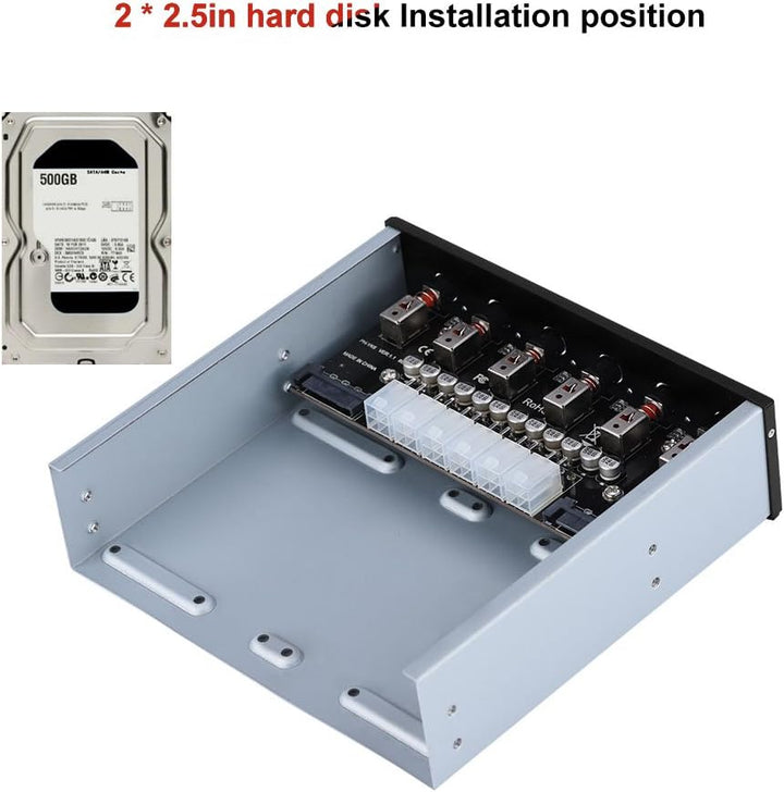 Cuifati Festplatten-Netzschalter, SATA-Laufwerksschalter mit 6 selbstsichernden Schalter, Hard Disk