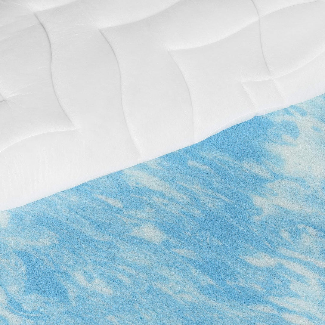 Meos® Gel-Schaum Topper 180x200cm für Matratzen & Boxspringbett - Made in Germany - hohes RG50 - Bez