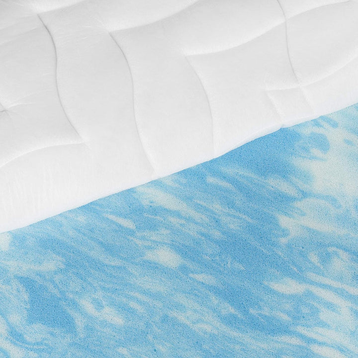 Meos® Gel-Schaum Topper 180x200cm für Matratzen & Boxspringbett - Made in Germany - hohes RG50 - Bez