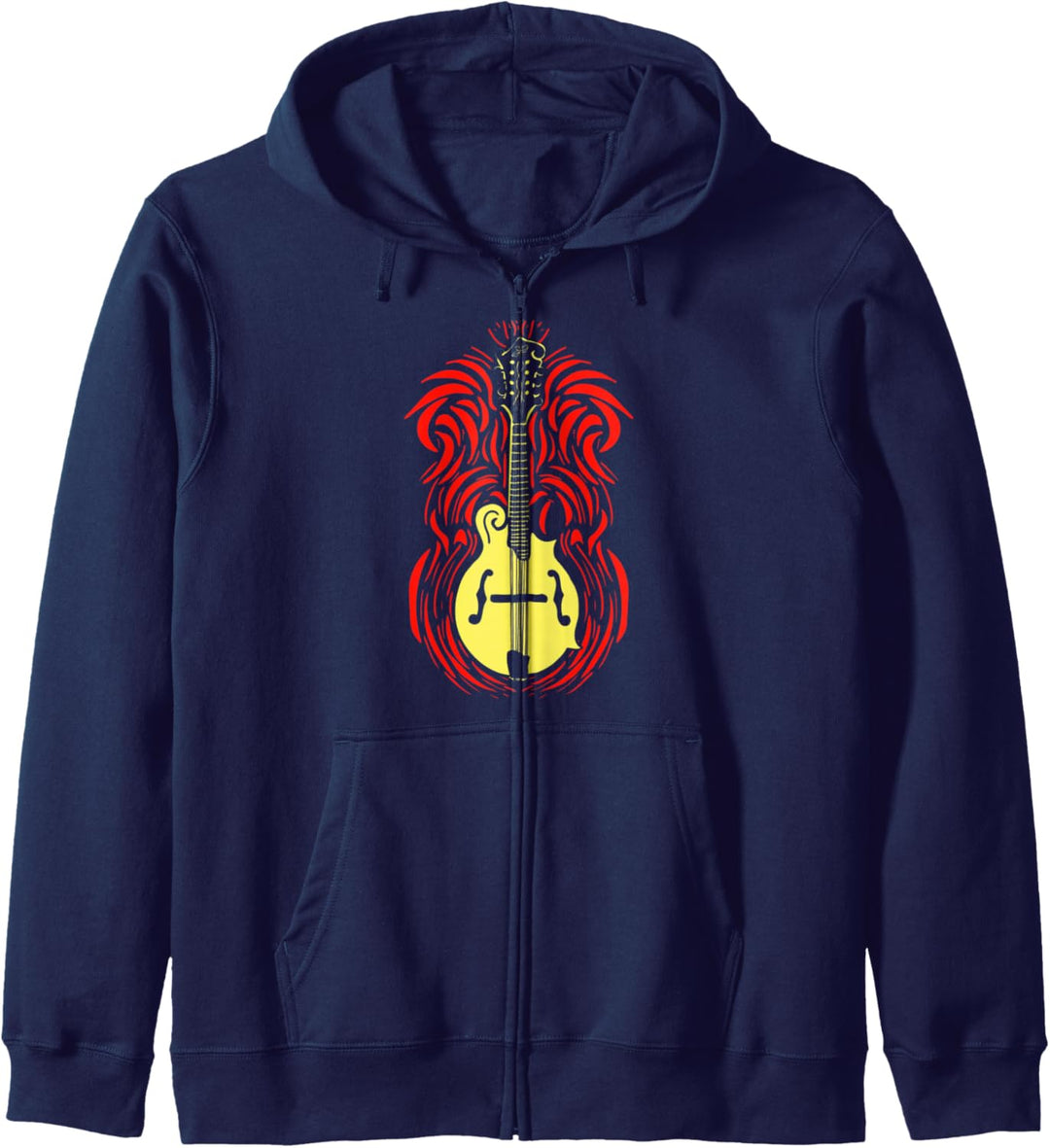 Mandolin Fire - Vintage Bluegrass Music Graphic Kapuzenjacke