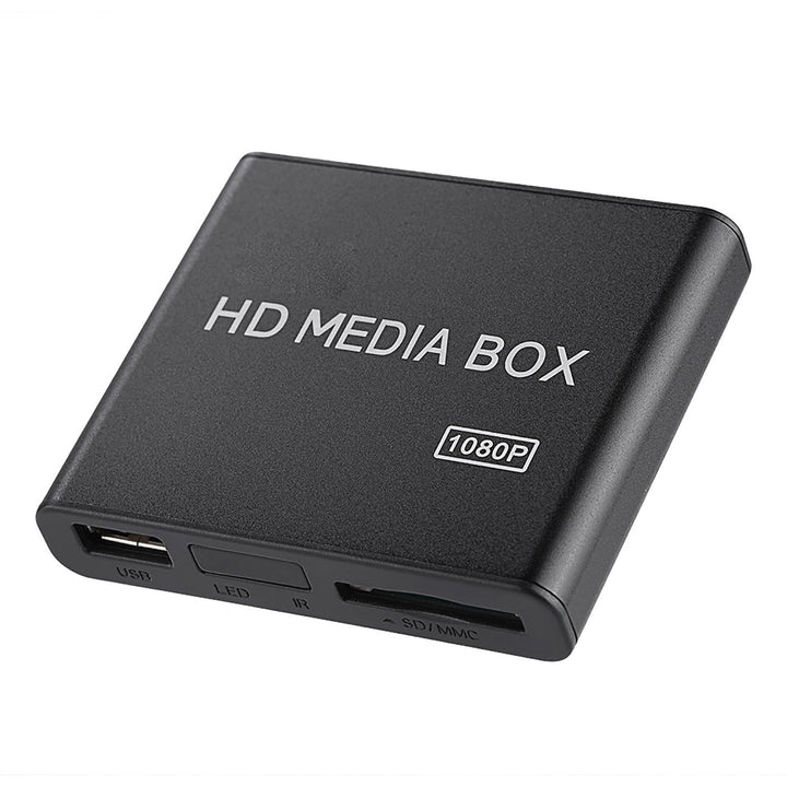 Media Player, 1080p Full HD Ultra Digital Media Player Box, Unterstützt USB MMC RMVB MP3 AVI MKV (EU